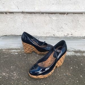 Chanel wedges